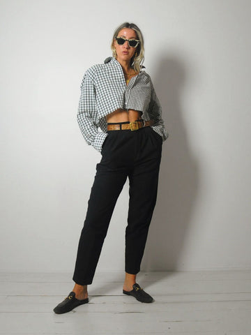 Grid Print Trousers 26x28