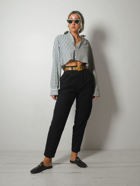 Menswear Plaid Split Shirt