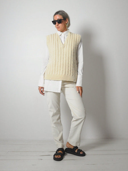 1980's Cableknit Sweater Vest