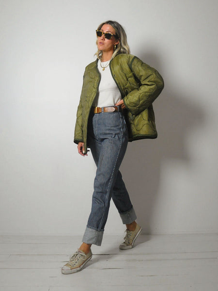 1970's Quilted Military Liner Jacket