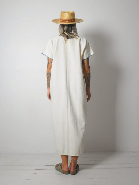 1970's Embroidered Folk Dress