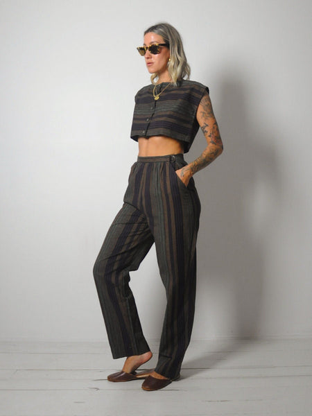 Striped 2 Piece Pant Set
