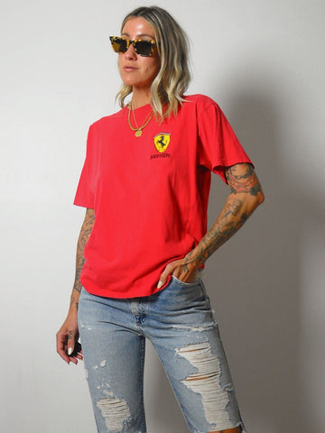 Embroidered Ferarri Tee