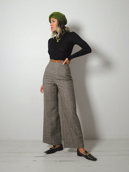 1970's Horsebit Tweed Trousers