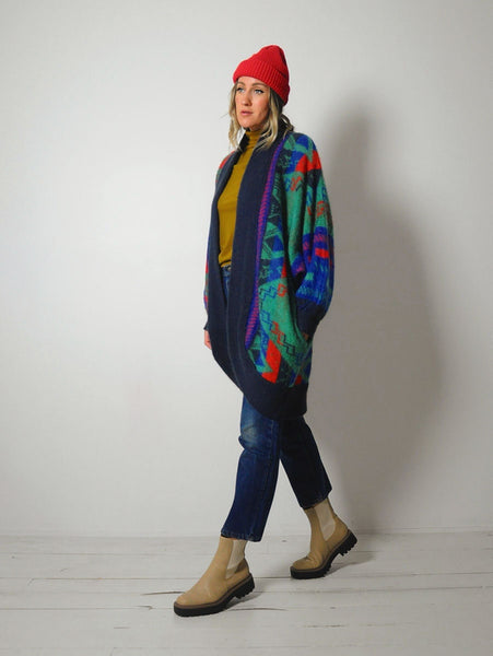 Mohair Cocoon Cardigan Sweater