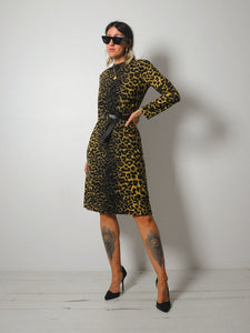 1960's Marchesa Di Grésy Leopard Dress
