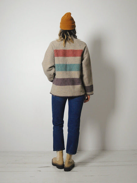 1980's Woolrich Striped Blanket Jacket