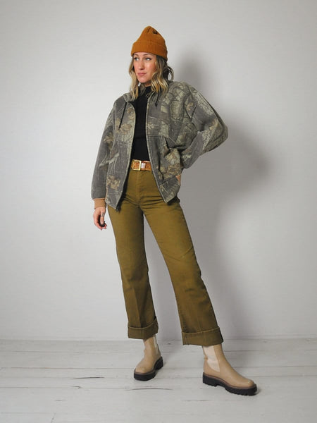 Woodland Camo Hoodie Sweatshirt