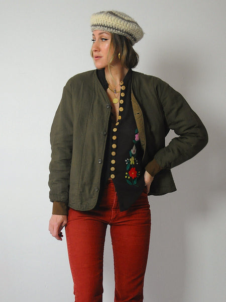 1975 Czech Military Quilted Liner Jacket
