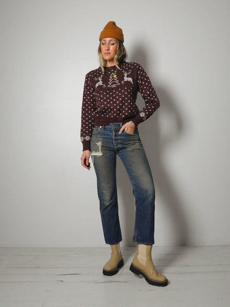 Reindeer Winter Ski Sweater