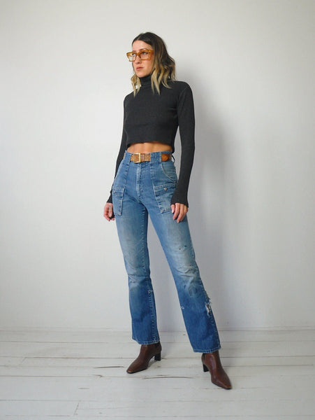 1970's Faded Flared Jeans 29x31