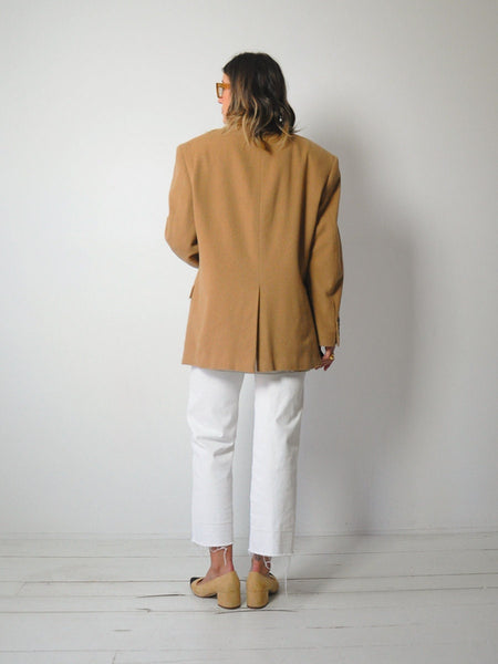 Camel Hair Menswear Blazer