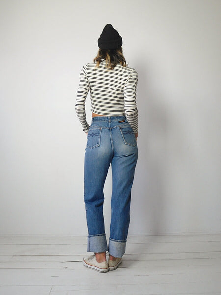 1970's Studded Pocket Jeans 26x33
