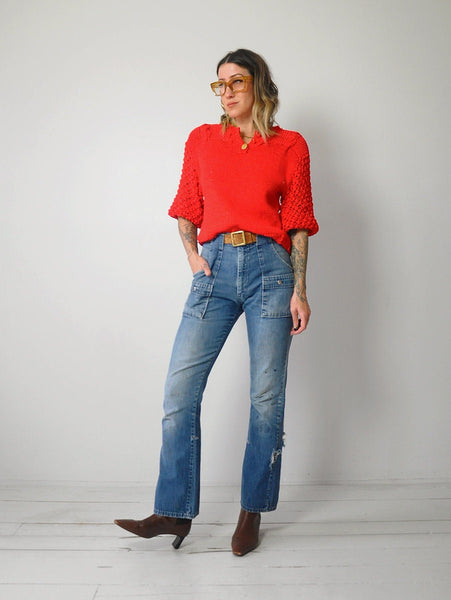 1980's Italian Bubble Knit Sweater