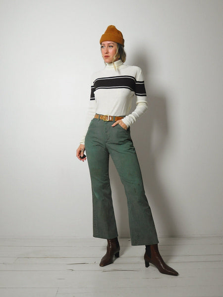 90's Striped Turtleneck Sweater