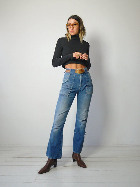 1970's Faded Flared Jeans 29x31
