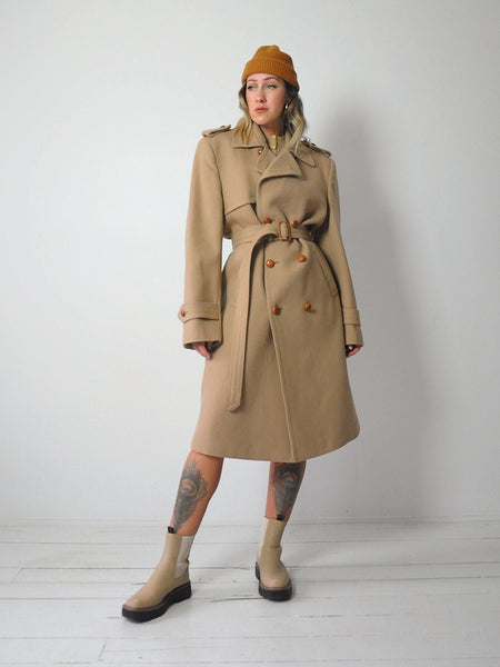 Menswear Wool Trench Coat