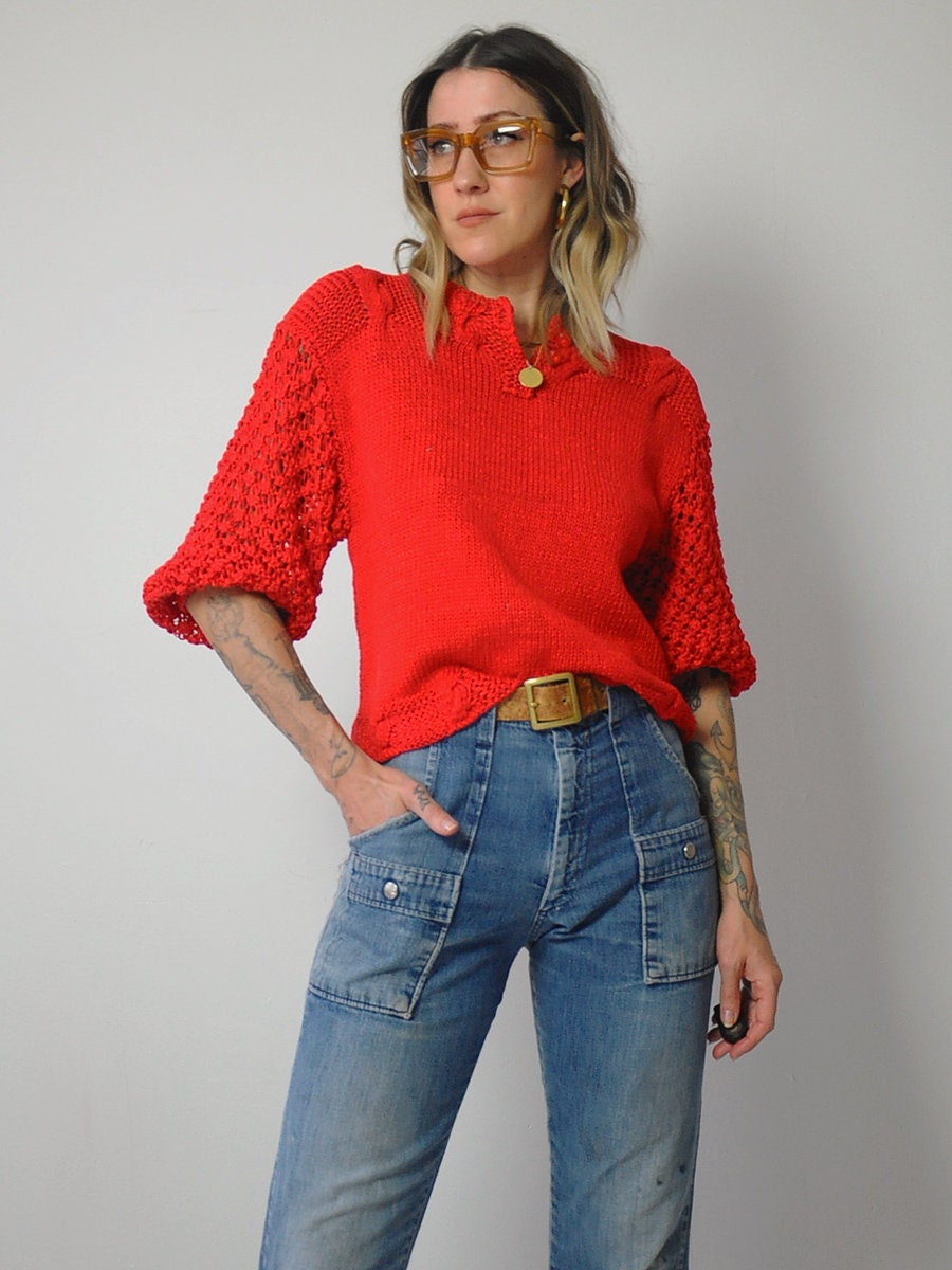 1980's Italian Bubble Knit Sweater