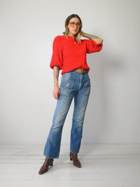 1980's Italian Bubble Knit Sweater