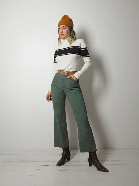 1970's Hunter Green Lee Jeans 30x28