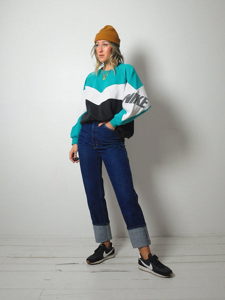 1990's Striped Nike Sweatshirt