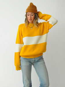 1970's Golden Striped Sweater