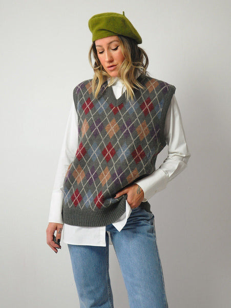 Argyle Menswear Sweater Vest
