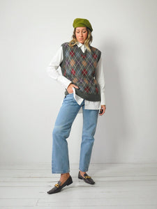 Argyle Menswear Sweater Vest