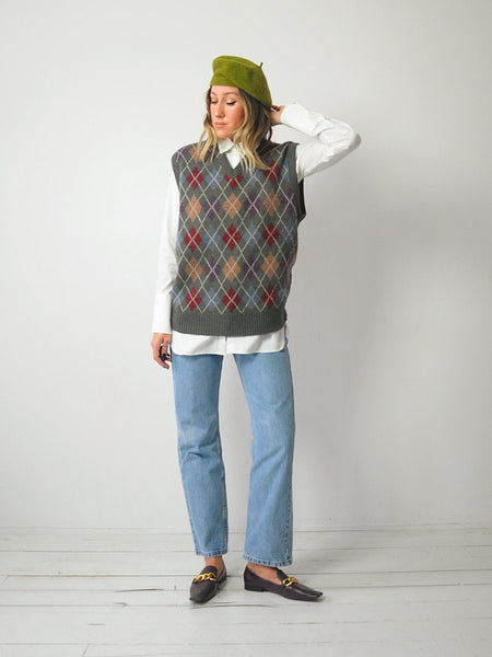 Argyle Menswear Sweater Vest