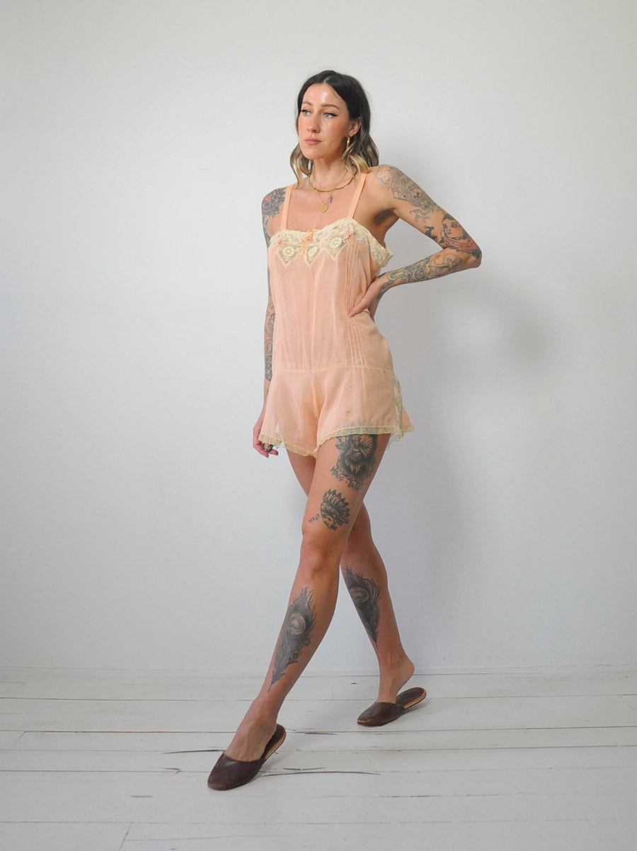 1930's French Voile Romper