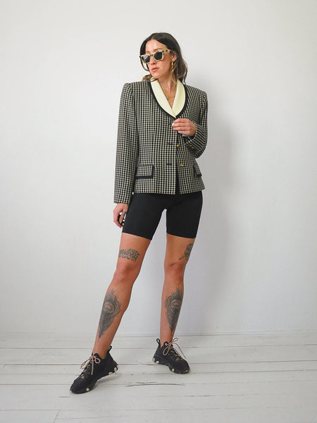 90's Deadstock Plaid Blazer