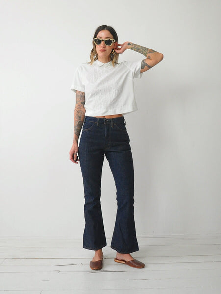 1960's Doris Eyelet Blouse
