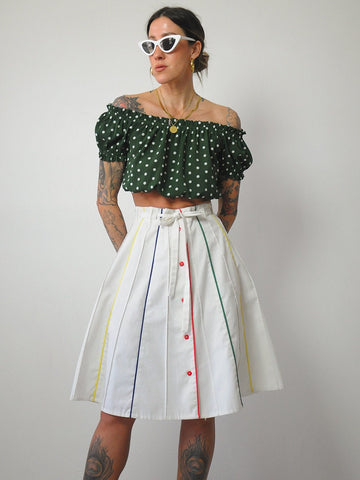 1970's Rainbow Striped Skirt