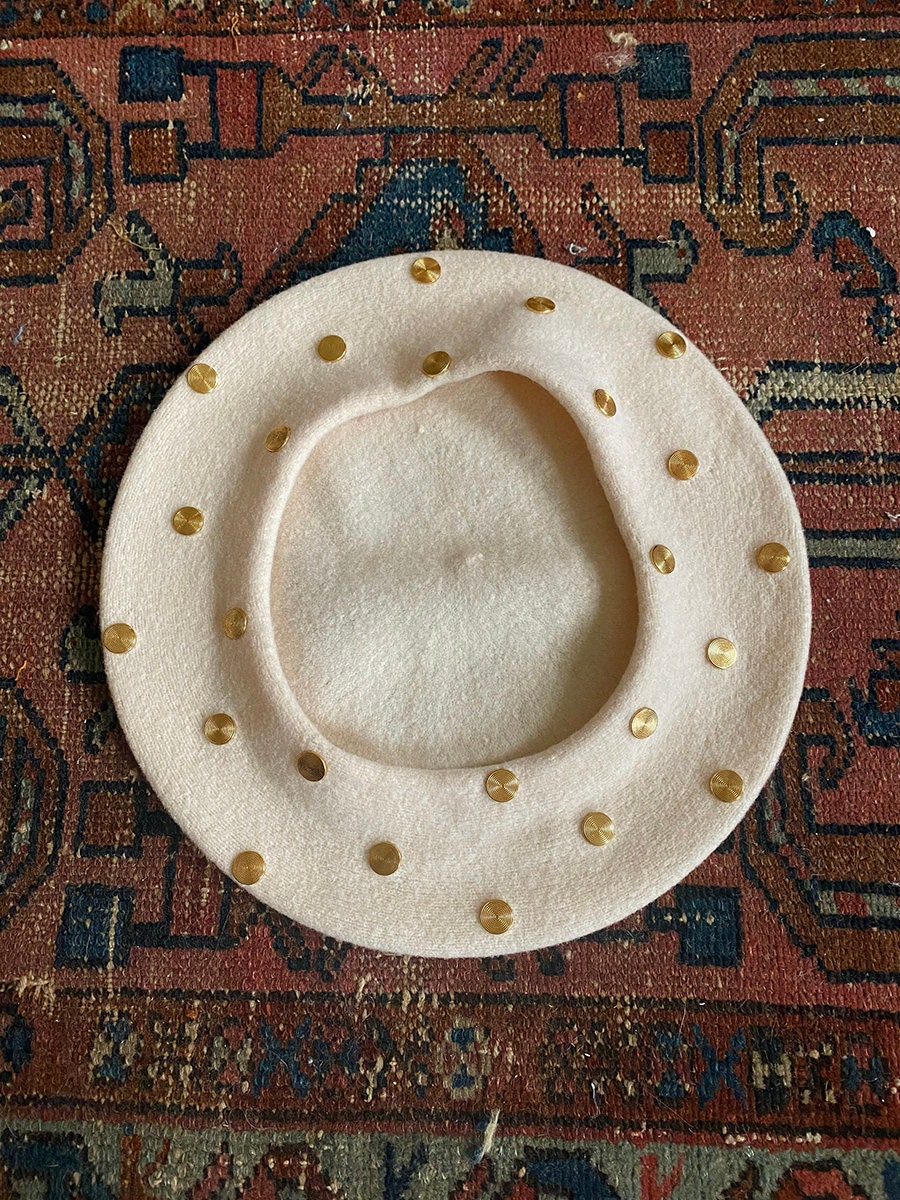 1980's Wool Studded Beret