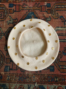 1980's Wool Studded Beret