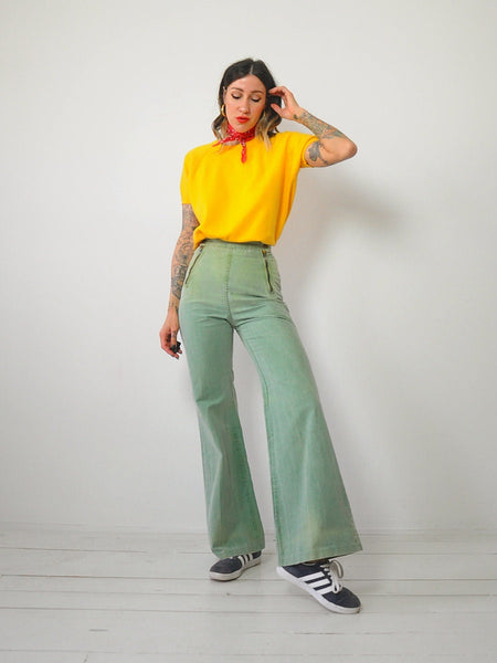 Golden Short Sleeve Sweatshirt