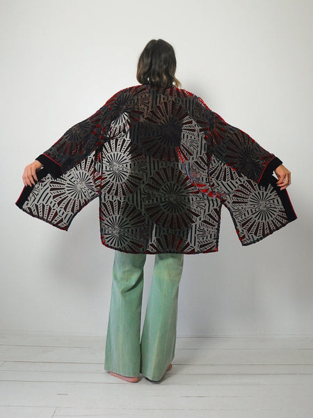 Bob Mackie Velvet Burnout Jacket