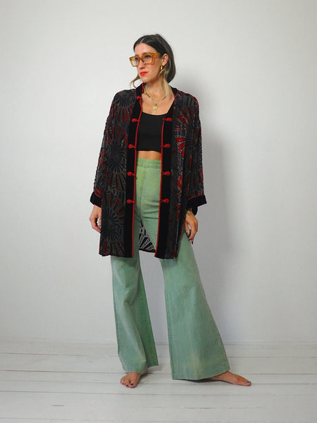 Bob Mackie Velvet Burnout Jacket