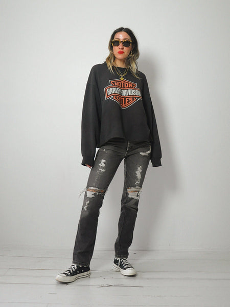 Faded Harley Davidson Sweatshirt