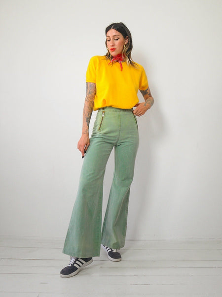 Golden Short Sleeve Sweatshirt