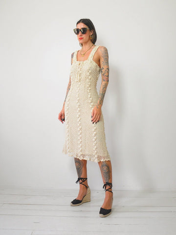 1970's Alyssa Crochet Dress
