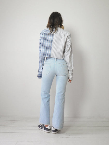 Menswear Plaid & Split Thin Shirt