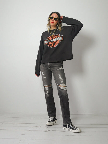 Faded Harley Davidson Sweatshirt