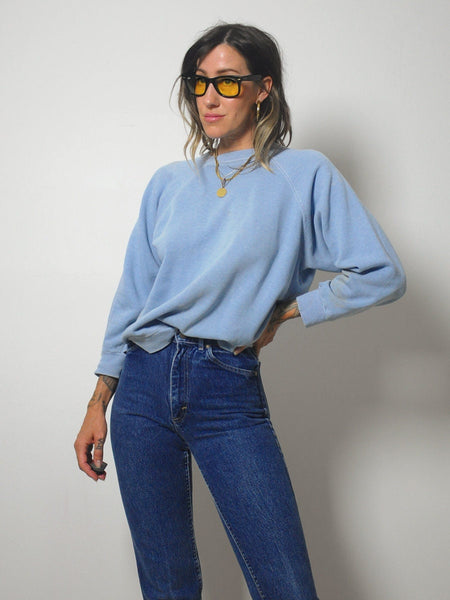 Powder Blue Sun Faded Sweatshirt