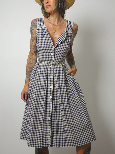 1950's Ciao Gingham Sundress