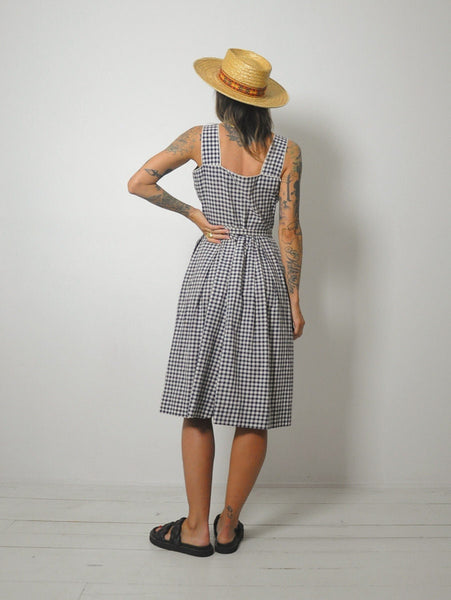 1950's Ciao Gingham Sundress