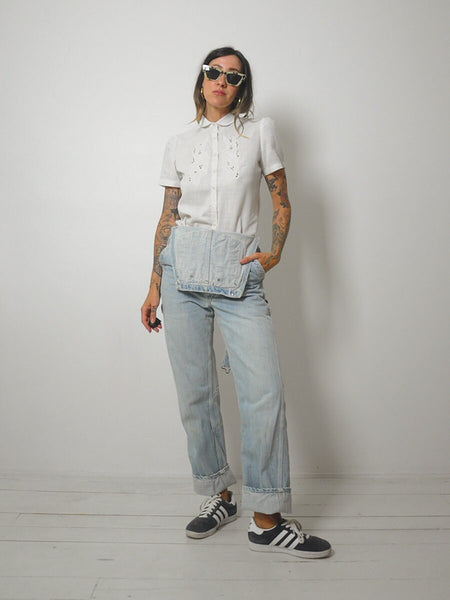 Cindy Cut out Embroidered Blouse