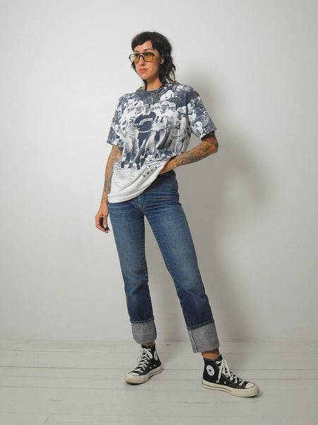 1980's Champion Notre Dame All Over Print Tee