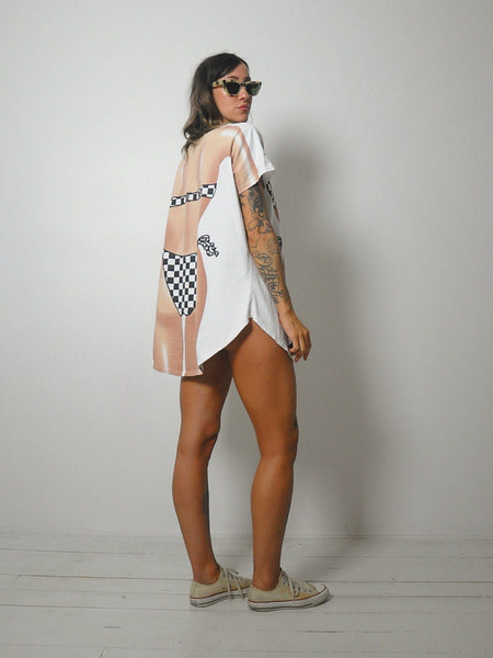 Checkered Bikini Beach Tee