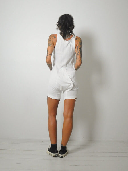 1950's White Thermal Romper